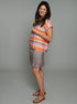 The Sport Skirt - Pink Stripes / Pink Dots